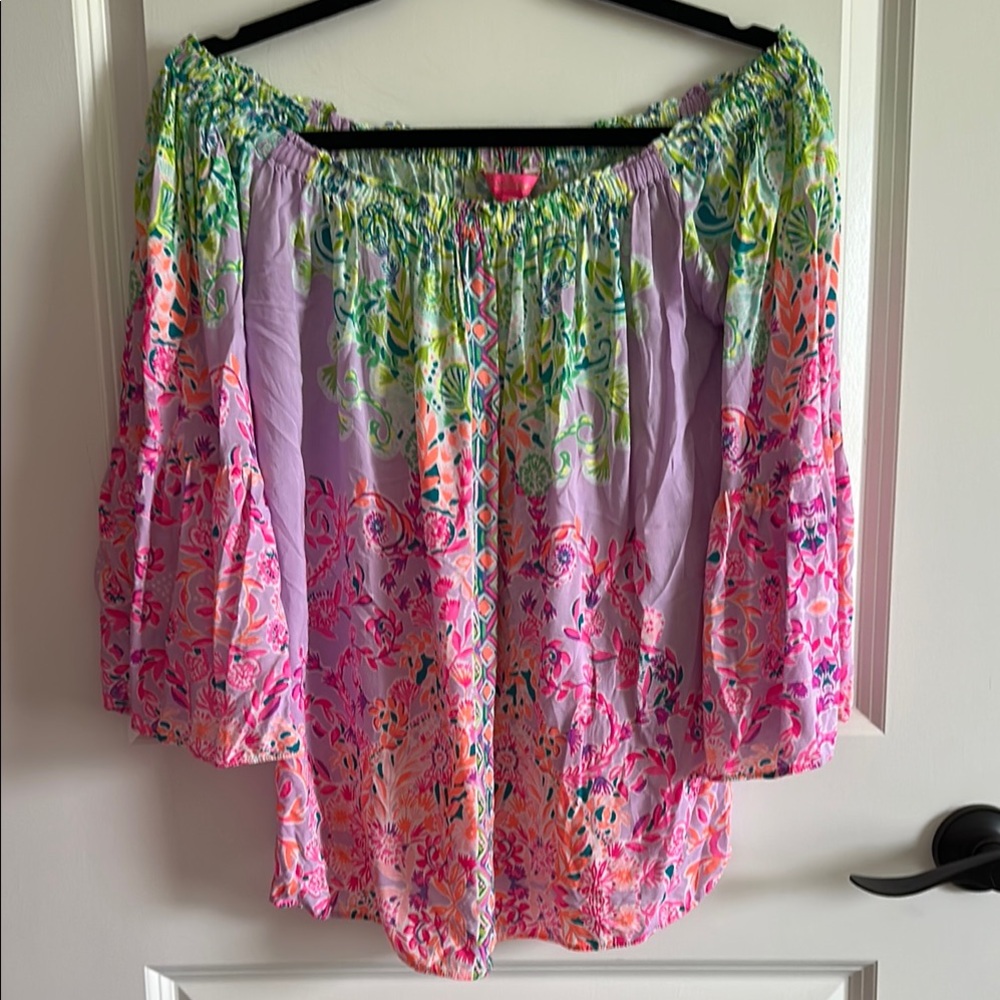 Lilly Pulitzer Multicolor Off-Shoulder Top